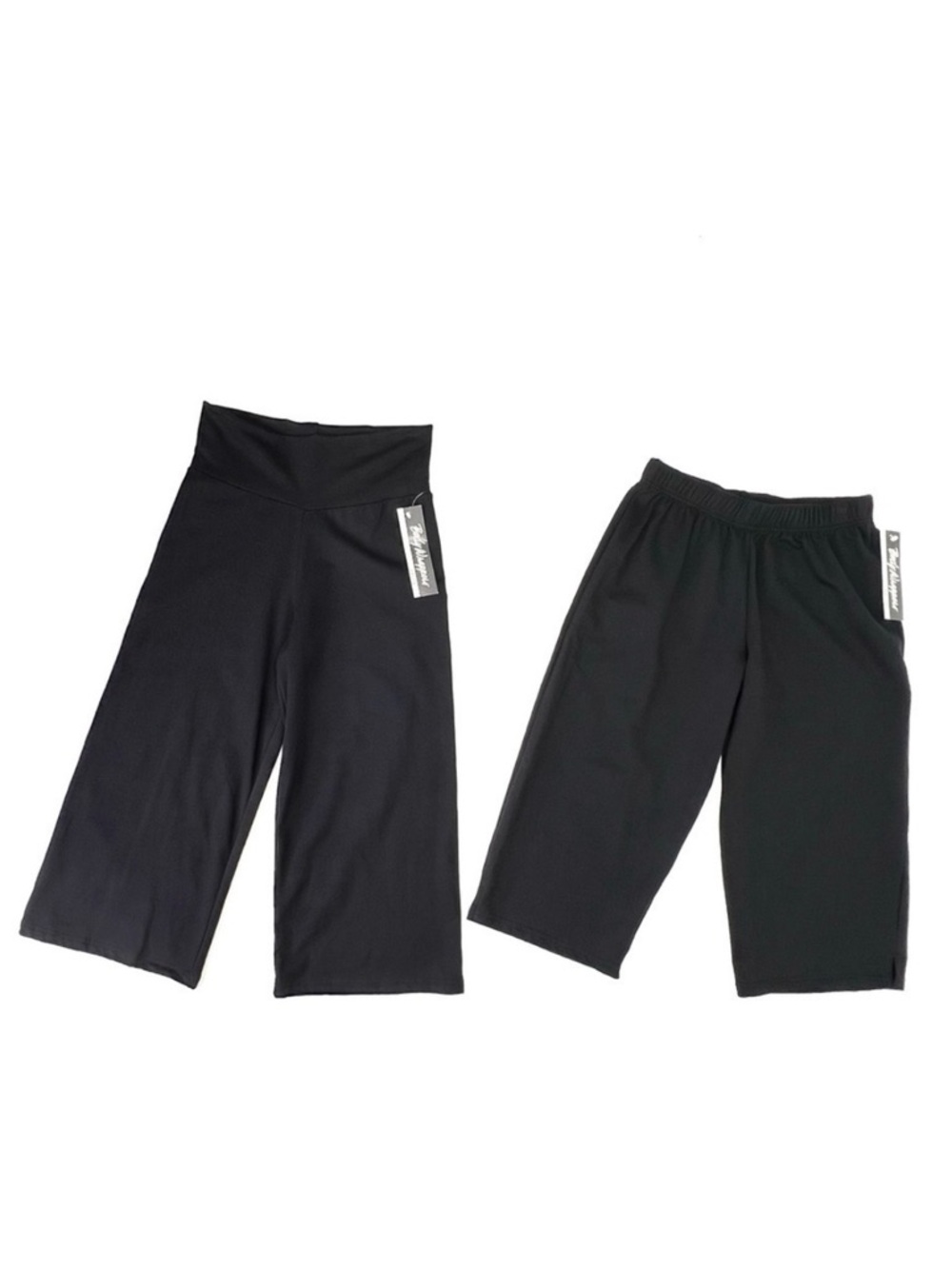 Body Wrappers 2 Pairs of Cropped Black Dance Pants Women’s Size Small NWT New